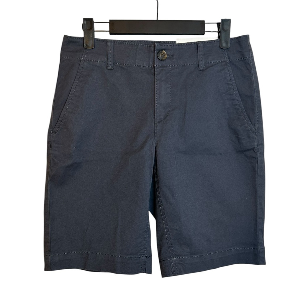 Nwt Loft Dark Gray Washed Twill Bermuda Shorts